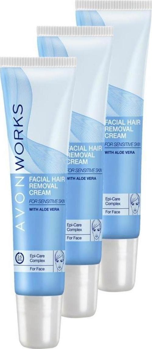 Works Yüz İçin Tüy Dökücü Krem 15 Ml. Üçlü Set
