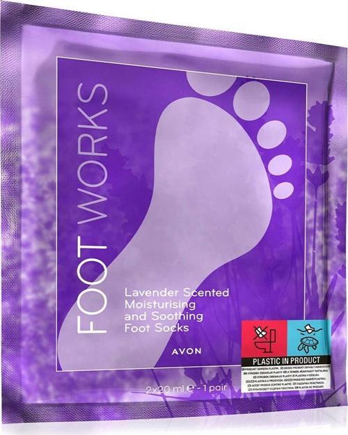 Foot Works Lavanta Kokulu Nemlendirici ve Rahatlatıcı Ayak Çorabı