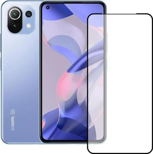 Xiaomi Mi 11 Lite Ekran Koruyucu 9D Temperli Cam - Siyah