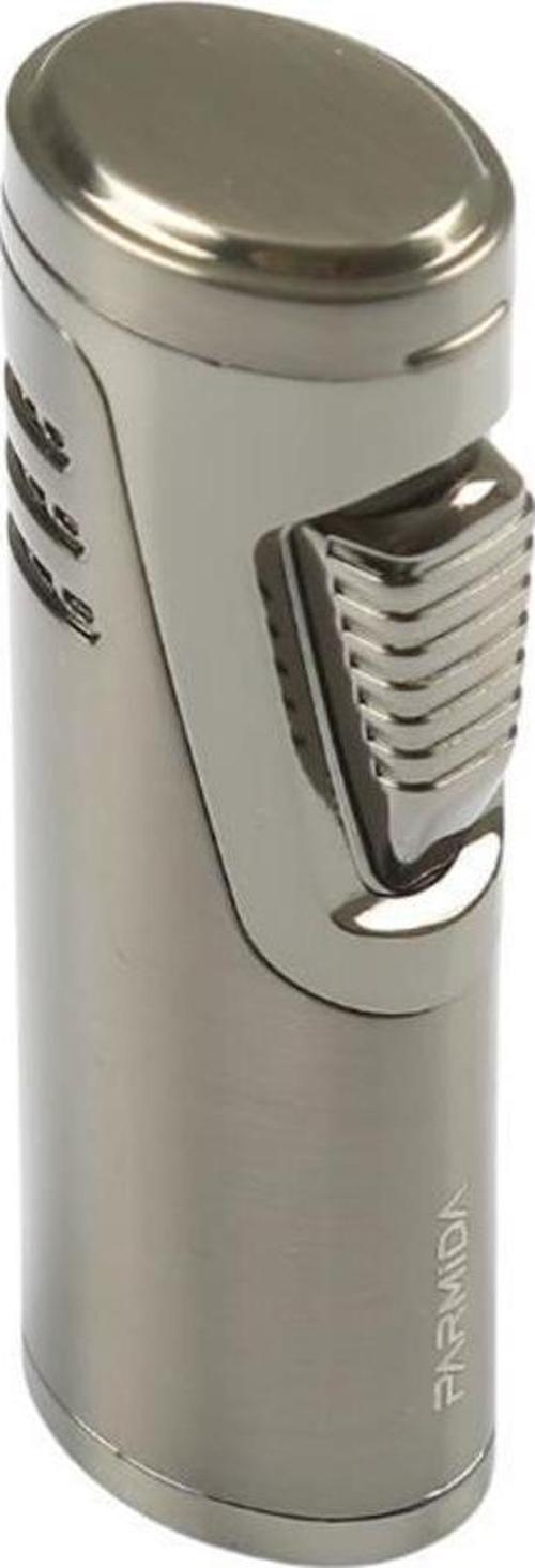Çift Torch Pürmüz Gunmetal Metal Puro Çakmağı