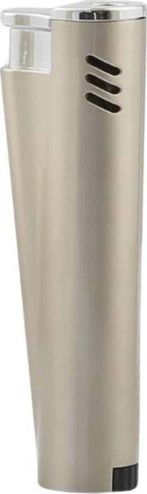 Tek Torch Pürmüz Gümüş Metal Puro Çakmağı