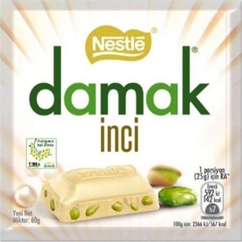 Damak İnci Çikolata 60 Gr. (2'li)