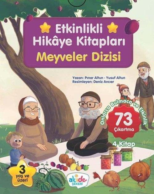 Etkinlikli Hikaye Kitapları Seti - Meyveler Dizisi - 4 Kitap Takım