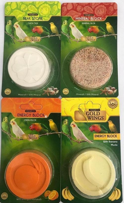 Gaga Taşı+mineral Blok+ Enerji Blok Set (4 Adet)