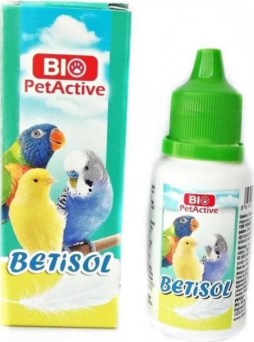 Betisol Muhabbet Kuşu Papağan Kanarya Tüy Dönemi Için B Vitamin Kuş Vitamini 30ml