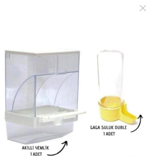 Kafes Kuşları Için Akıllı Yemlik Gaga Suluk