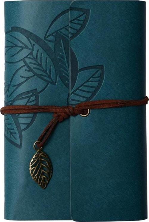 Yaprak Desenli Deri Defter