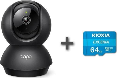 Tapo C211 2k 3mp Yatay ve Dikey Ev Güvenliği Wi-Fi Kamerası + Kioxia 64GB Exceria MicroSD Hafıza Kartı