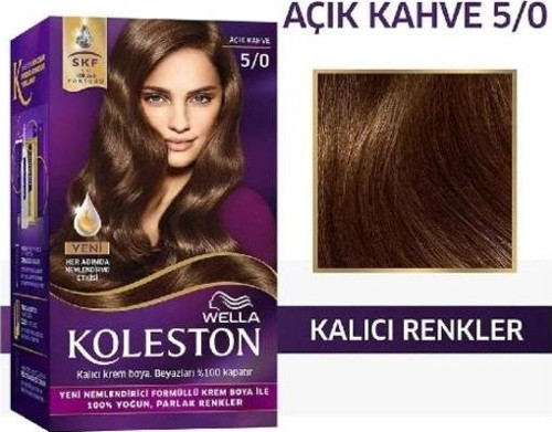 Koleston Tüp Saç Boyası Açık Kahve 5/0 (4'lü)