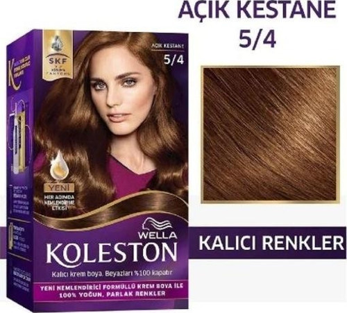 Koleston Tüp Saç Boyası Açık Kestane 5/4 (24'lü)