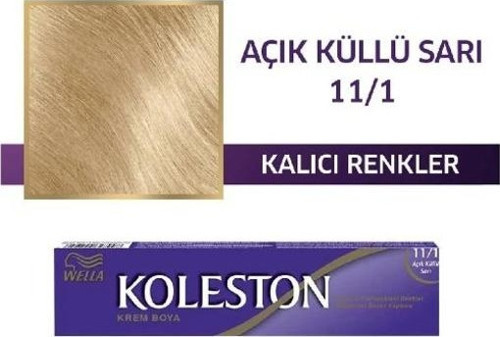 Koleston Tüp Saç Boyası Açık Küllü Sarı 11/1 (6'lı)