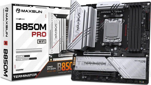 Terminator B850M PRO WIFI AM5 DDR5 7800 Mhz M2.HDMI mAtx AMD Anakart