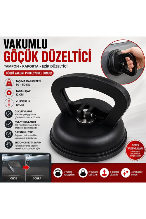 Büyük Boy Vakumlu Göçük Düzeltici Cam Taşıma Aparatı 30-50 Kg 12 cm