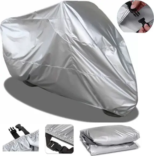 Kral Motor Kr-203 Tongo L Mavi Su Geçirmez Miflonlu Uyumlu Solarblock Motosiklet Brandası Örtüsü