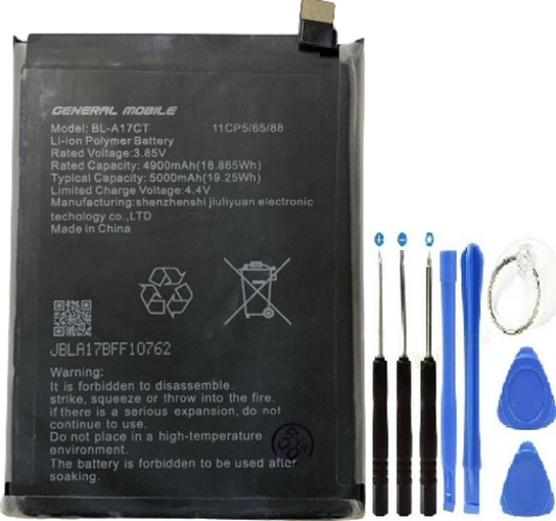 General Mobile GM21 Pil Batarya BL-A17CT+Tamir Set 5000 mAh