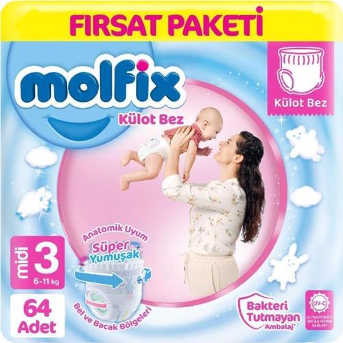 Külot Bebek Bezi 3 Beden Fırsat Paketi 64 Adet