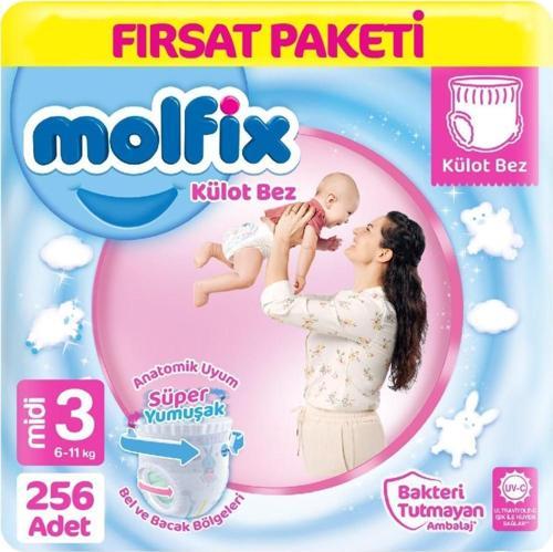 Külot Bebek Bezi 3 Beden Fırsat Paketi 64*4 256 Adet