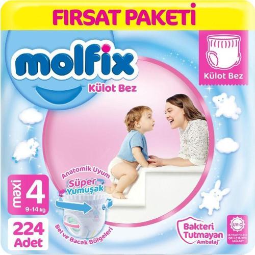 Külot Bebek Bezi 4 Beden Fırsat Paketi 56*4 224 Adet