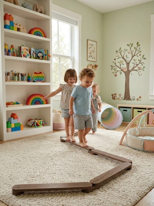 Denge yolu çocuk aktivite oyuncağı montessori oyuncak