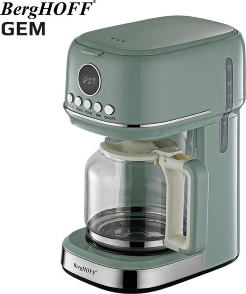 Gem Retro 15 Bardak Mint Yeşil Filtre Kahve Makinesi