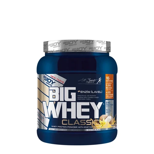 Bigjoy BIGWHEY Whey Protein Classic 488g 15 Servis Hindistan Cevizi & Vanilya