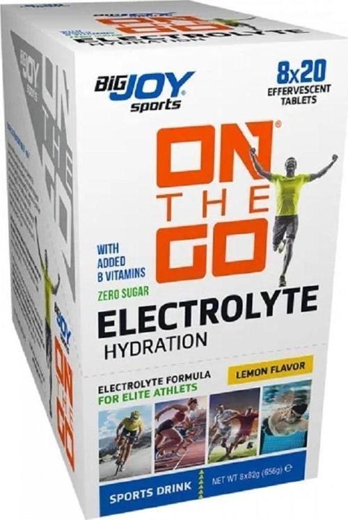 Bigjoy Sports ONTHEGO Electrolyte Sports Drink Limon 8 x 20 Efervesan Tablet