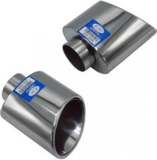 Universal Krom Egzoz Ucu Oval Açılı Sol Çıkış 120×80 200-006L