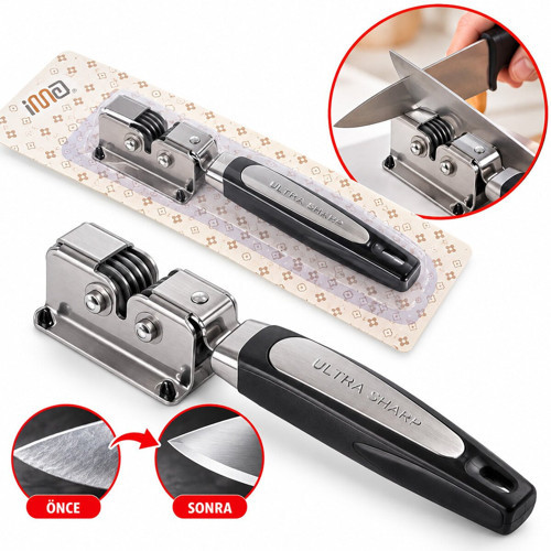 BIÇAK BİLEME METAL GÖVDE 8 METAL BİLEY TEKERİ
