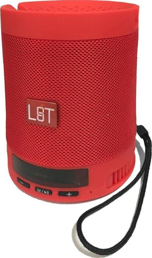 Q206 Bluetooh Hoparlör Standlı Aux+Hafıza Kartı Kırmızı