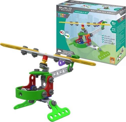 Roy Toy Sök Tak Araçlar 77 Parça HELİKOPTER Kendin Yap Oyun Seti 3+ Yaş Üzeri Çocuklar İçin