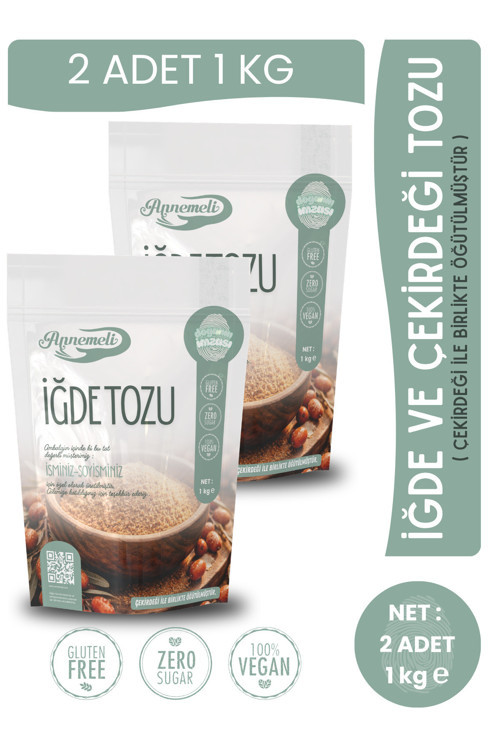 2. Kg Iğde Ve Çekirdeği Tozu ( Iğde Unu) % 100 Doğal Günlük Taze Öğütülür