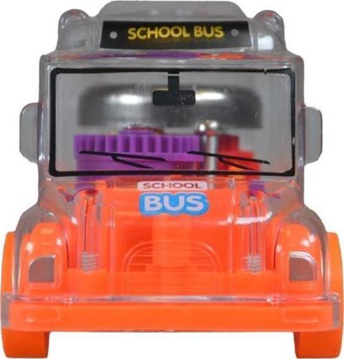 Işıklı Sesli Şeffaf Minibüs Turuncu