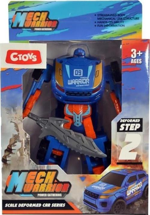 Robota Dönüşebilen Araba Turuncu Mavi