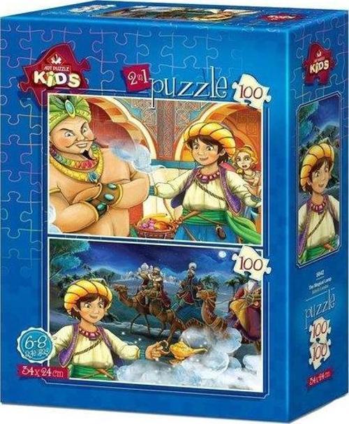 Art Çocuk Puzzle Sihirli Lamba 2x100 Parça 5642
