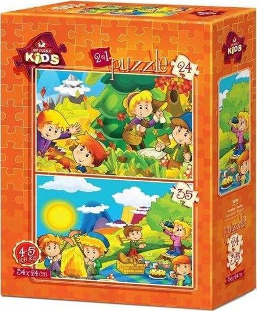 Art Çocuk Puzzle Sonbahar-İlkbahar 24 + 35 Parça 5569