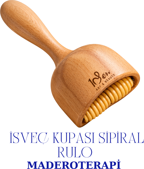 Maderoterapi İsveç Kupası Spiral Rulo Ahşap Masaj Aleti