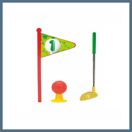 Mini Golf Oyun Seti - Sarı Top Çukuru BBZ