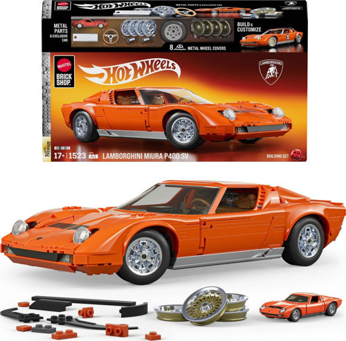 '71 Lamborghini Miura P400 SV 1523 Parça Araba Yapım Seti Şık Hediye JHF61