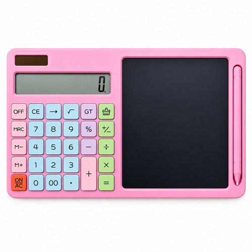 KRD-8120 Hesap Makineli Dijital Yazı Tableti 2'si 1 Arada Pilli Çizim Tahtası