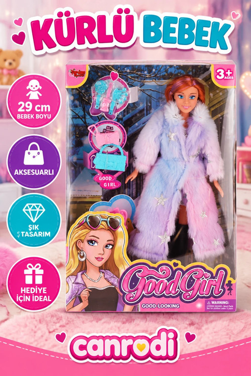 WG-66768 Aksesuralı Kürklü Bebek 29 cm - canrodi