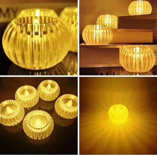 36 ADET KRİSTAL LED IŞIKLI MUM ULTRA KALİTELİ GÜN IŞIĞI LED MUM 36 PCS VIP CRYSTAL LED LİGHT CANDLE