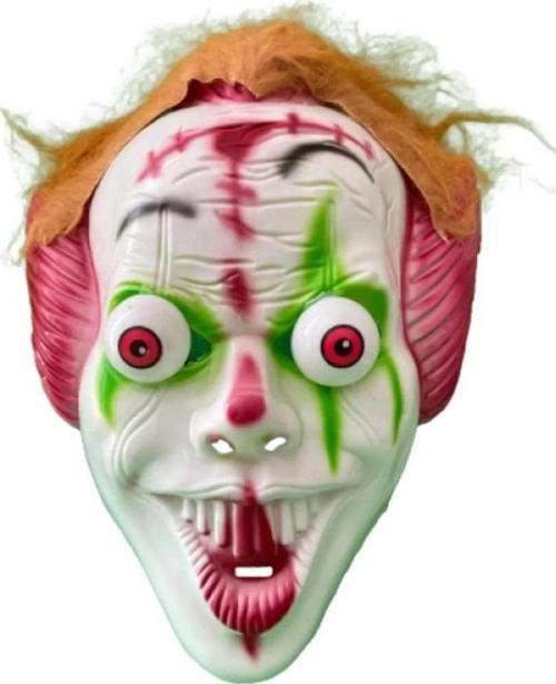 VIP CLOWN HALLOWEEN HORROR MASK VIP CADILAR BAYRAMI KORKU MASKESİ SARI SAÇLI KÖTÜ PALYAÇO MASKESİ