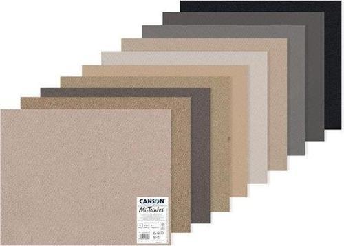 Manipack 10lu Mi-Teintes 50 x 65 Fon Kartonu Gri Tonlar - 31032S139