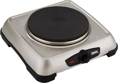 Akel AP-516 Mini Elektrikli Ocak 1500W Isıtıcı Yüzey 18cm Gümüş Tek Gözlü Ayarlanabilir Termostat