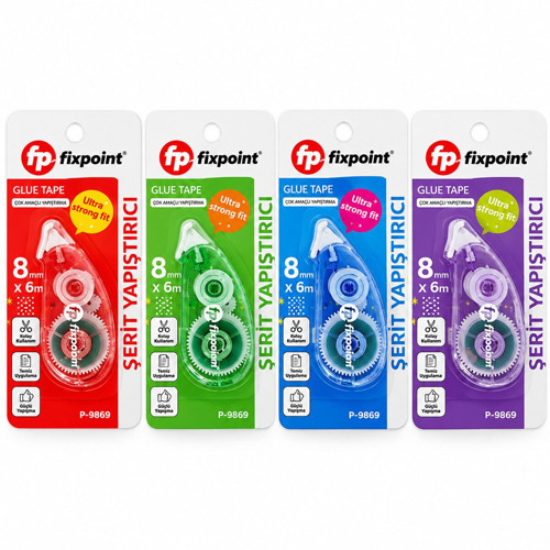 Şerit Yapıştırıcı 6MTx8MM Güçlü Yapışma Özelliği- 24'li Paket