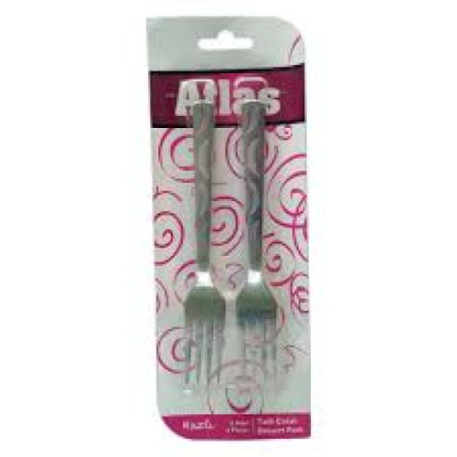 ATLAS-705 6 Adet Metal Tatlı Çatalı