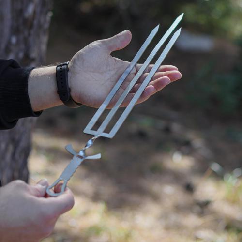 ® Sai™ 3'lü Paslanmaz Çelik Büyük Et ve Tavuk Şişi