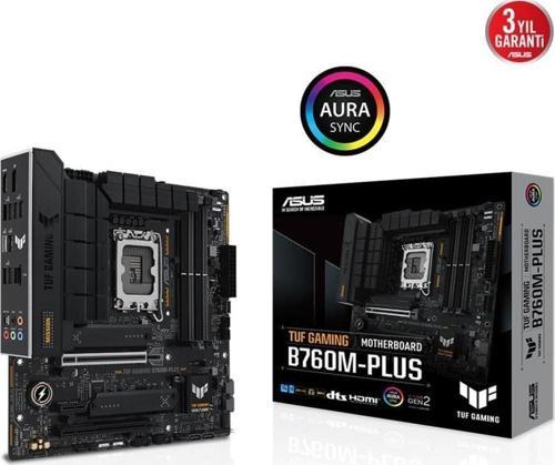 Tuf Gamıng B760M-Plus Ddr5 7200Mhz 1Xhdmı 1Xdp 2Xm.2 Matx 1700P (12. / 13. Ve 14. Nesil İşlemci