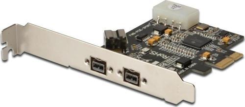 3 Port&#039;lu (2 Harici, 1 Dahili Port) PCI Express Firewire 800 Kart, IEEE 1394b, TI XIO22
