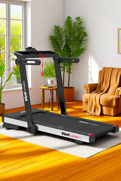Ultrafit Otomatik Eğimli Kurulum Gerektirmeyen Katlanabilen Uygulama Destekli Koşu Bandı 120kg Kapasiteli